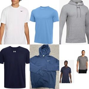 🔥21pcs-Nike & UA Lot NWT / NWOT Men & Womens Tees & Hoodies